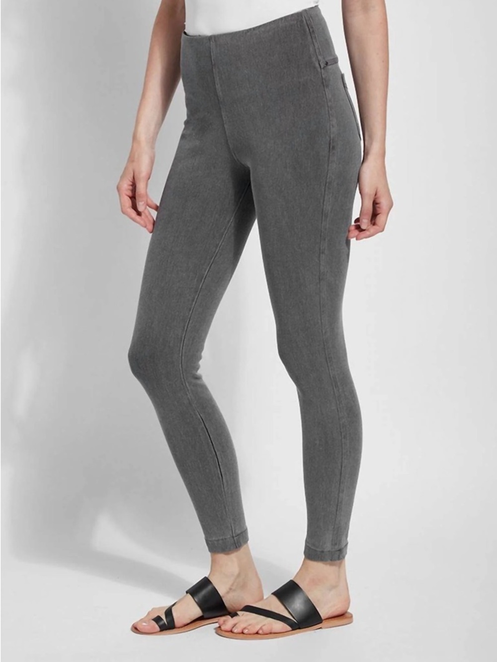 Lysse mid gray toothpick denim jeggings XS